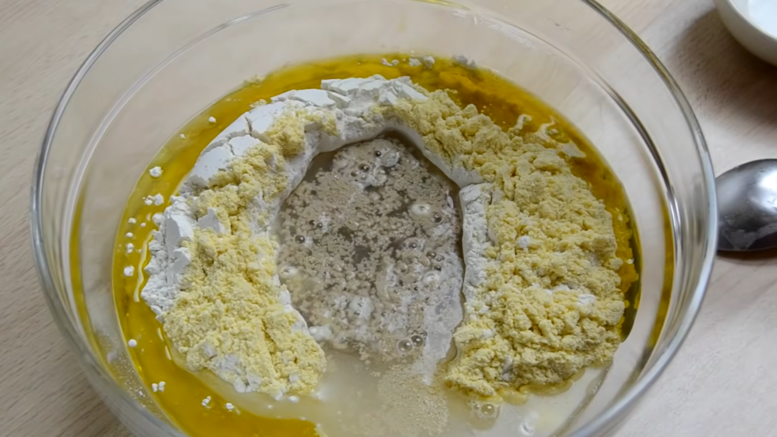 Hacer masa de pizza ingredientes