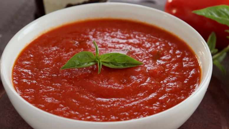 Ingredientes para la salsa para pizza