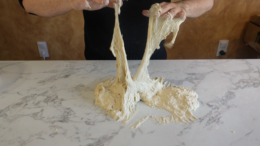 Masa de pizza chiclosa