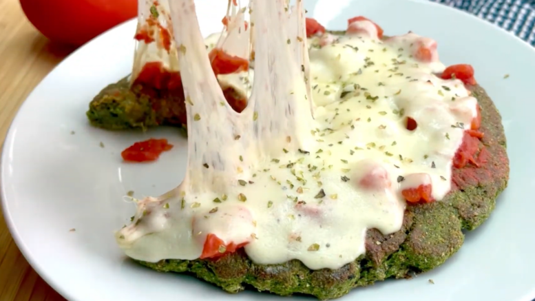 Pizza masa de espinaca