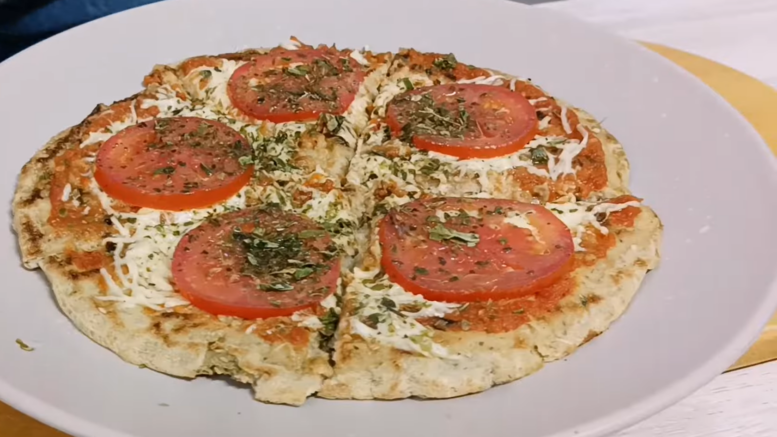 Base de pizza de avena