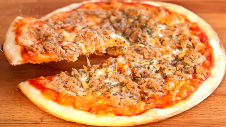 Como hacer pizza de atun