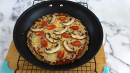 Como hacer pizza de avena en sarten