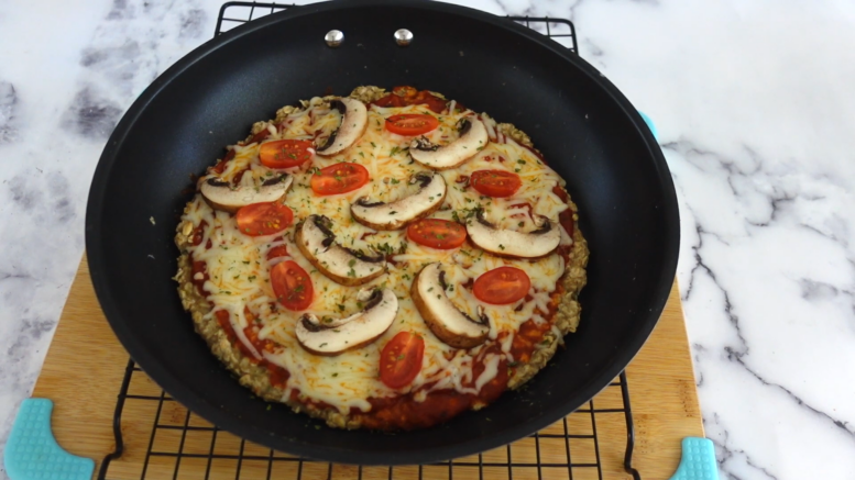 Como hacer pizza de avena en sarten