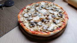 Como hacer pizza de champiñones