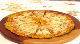 Masa de pizza con calabaza